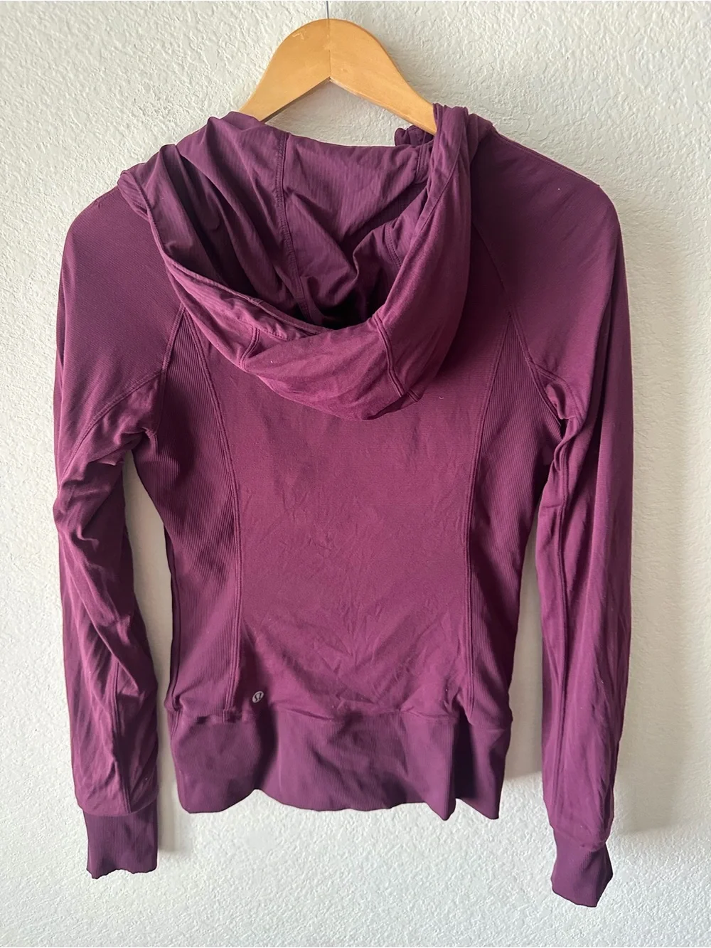 Lululemon Hooded Define Jacket Plum Purple Thumbhole Full Zip Size 8